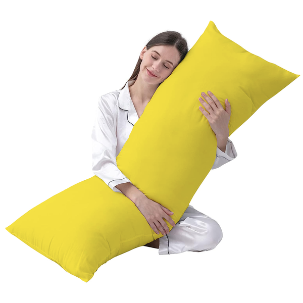 Yellow body sale pillow cover