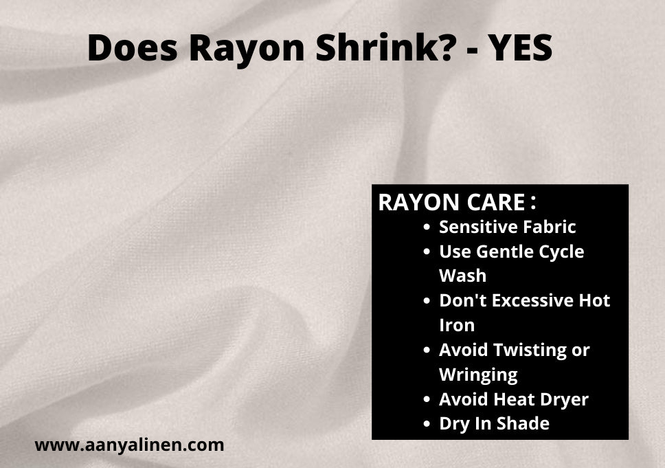 does rayon shrink