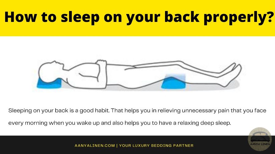 sleeping on your back properly