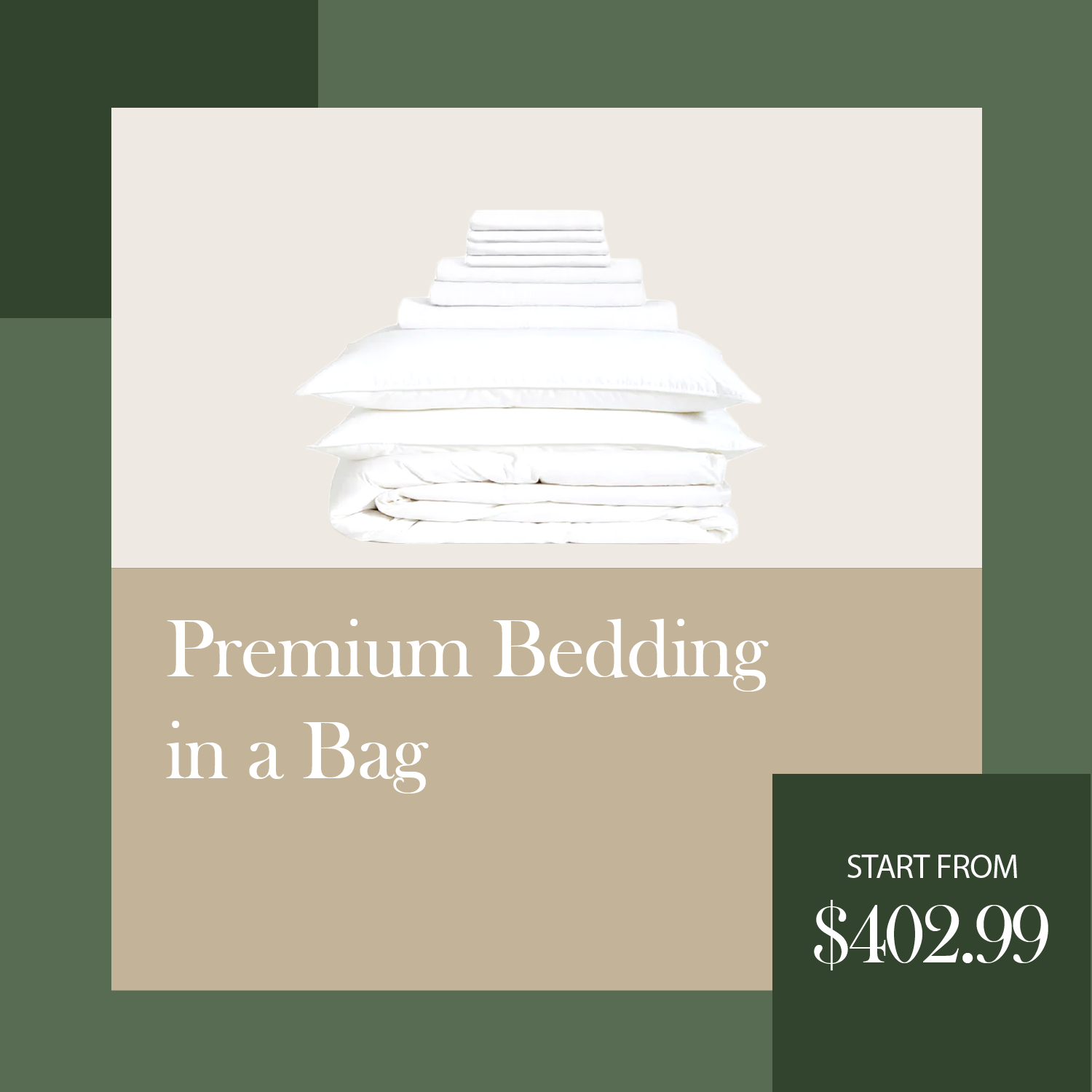 Bedding in a Bag