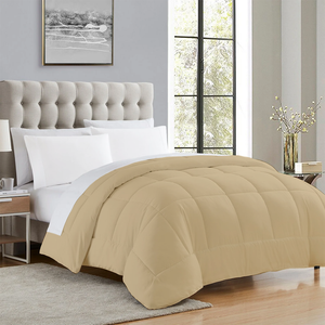 Beige Comforter 400 GSM Comfy Sateen