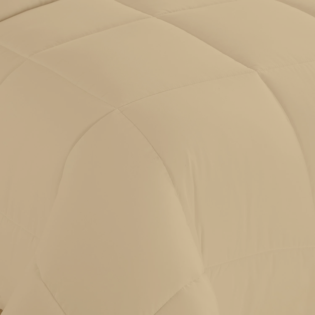 Beige Comforter 400 GSM Comfy Sateen