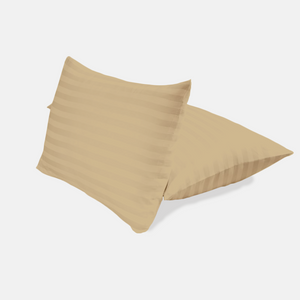 Beige Stripe Pillowcase Comfy Sateen