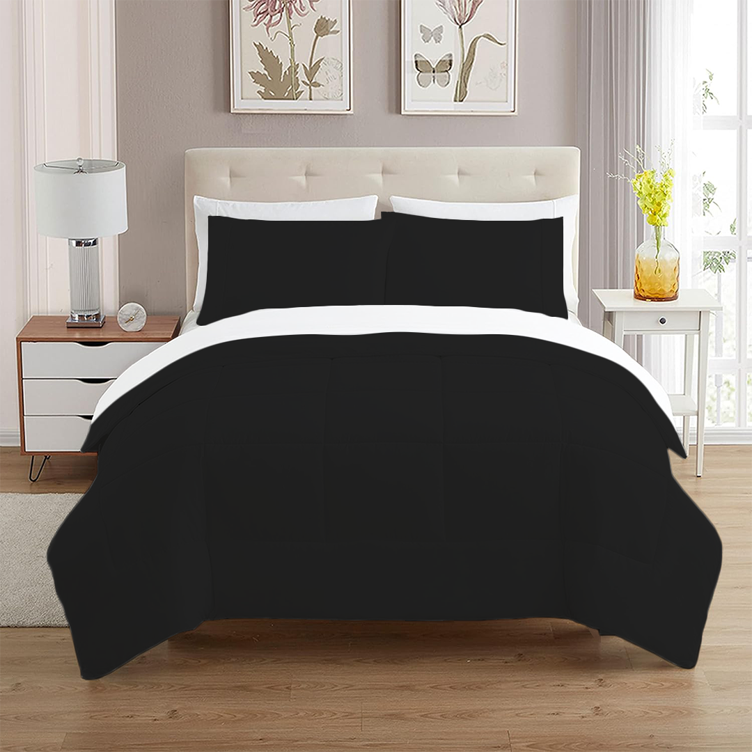 Black Cotton Comforter Set