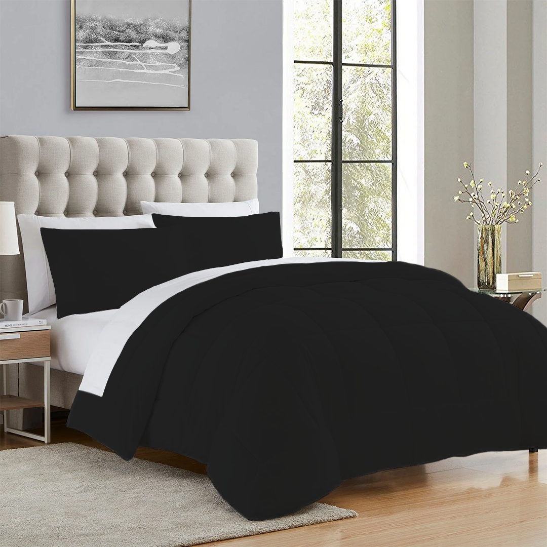 Black Cotton Comforter Set