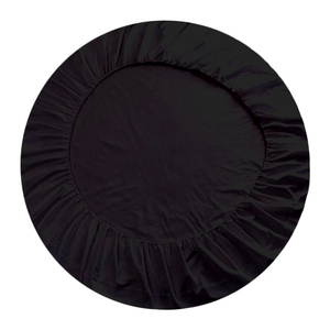 Black Round Fitted Sheet Bliss Solid Sateen