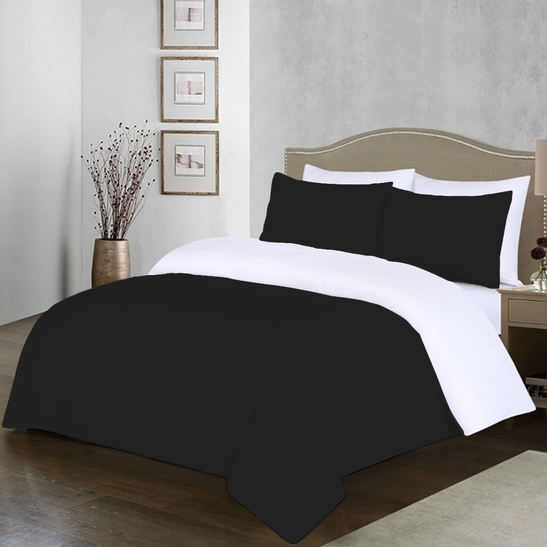 Black and White Reversible Duvet Cover