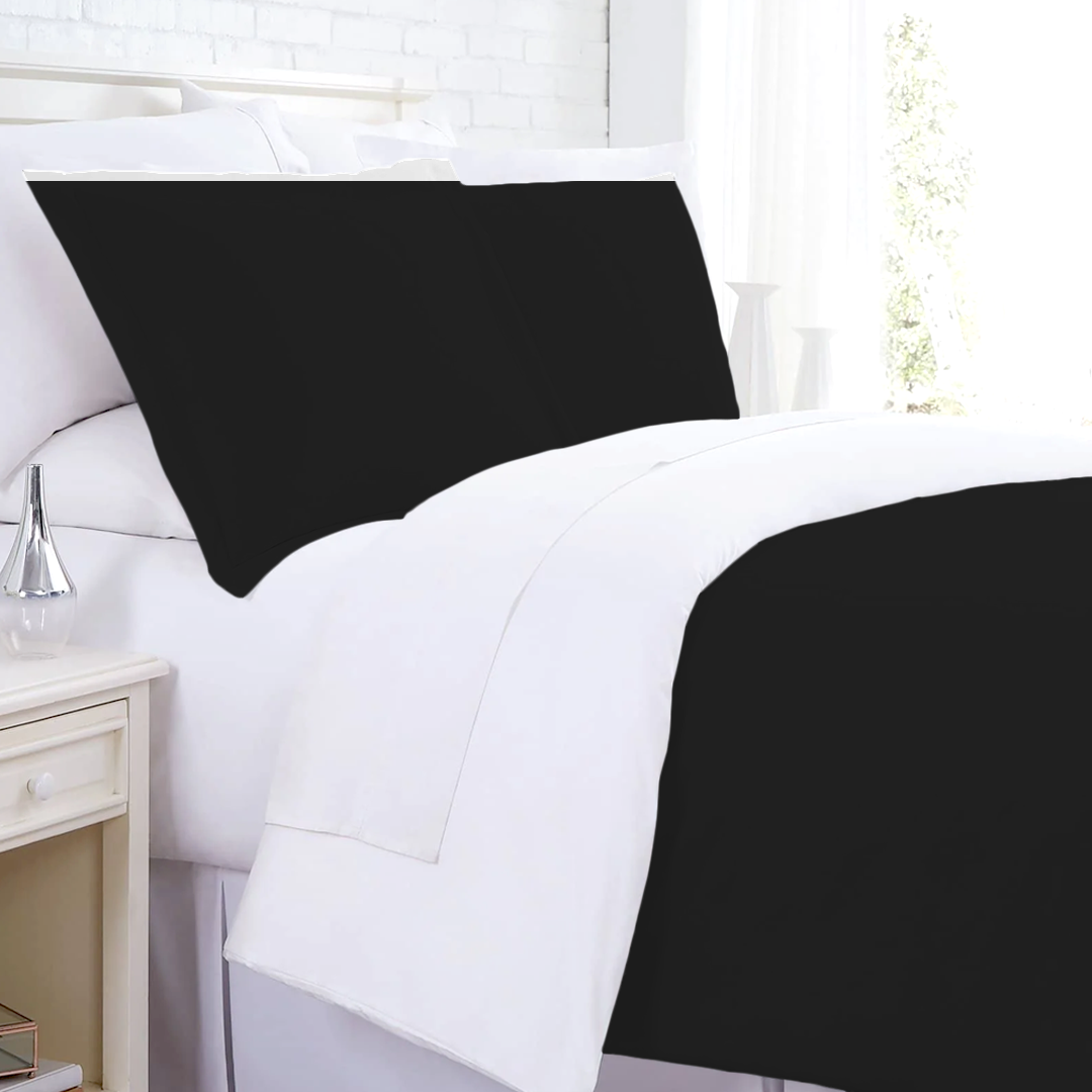 Black and White Reversible Duvet Cover