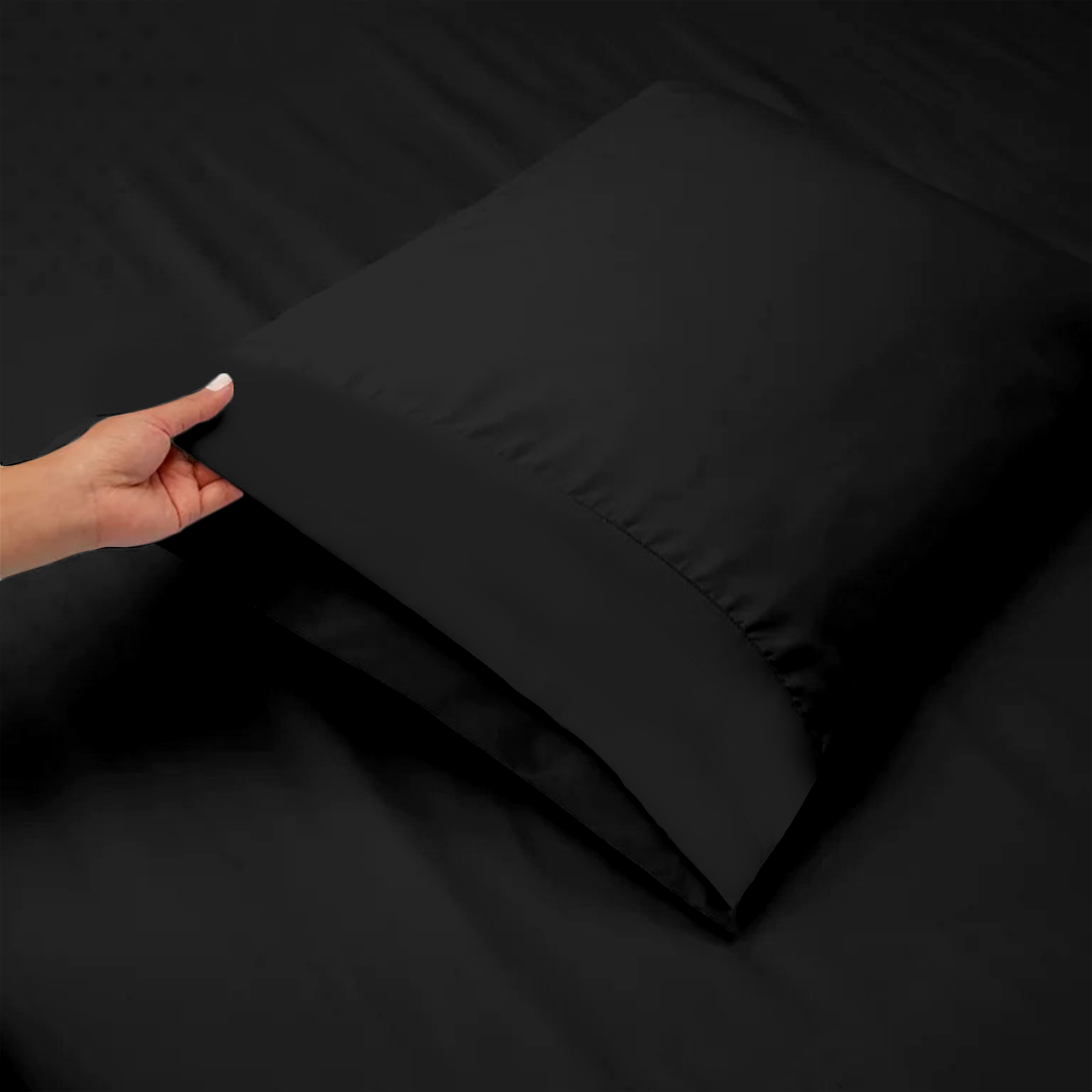 Black RV Sheet Set Solid Bliss Sateen