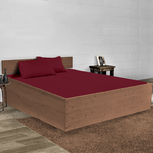 Burgundy Waterbed Sheet Set