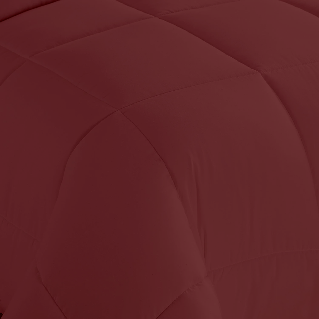 Burgundy Comforter 400 GSM Bliss Sateen