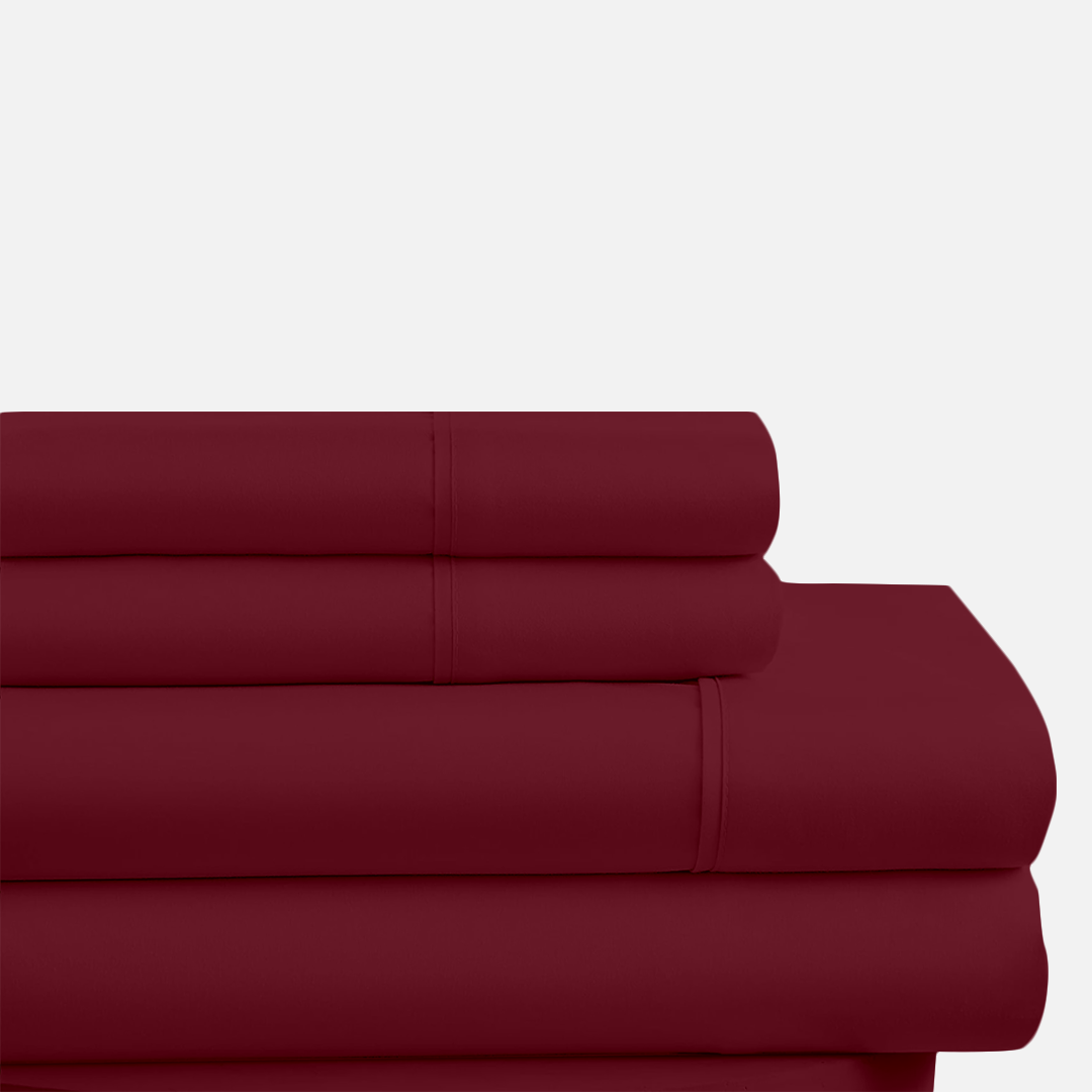 Burgundy Waterbed Sheet Set