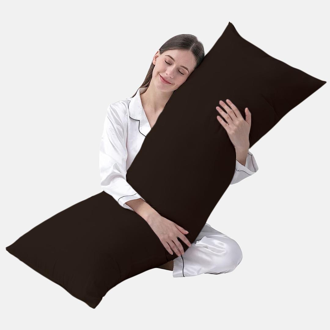 Chocolate Body Pillowcase Solid Bliss Sateen