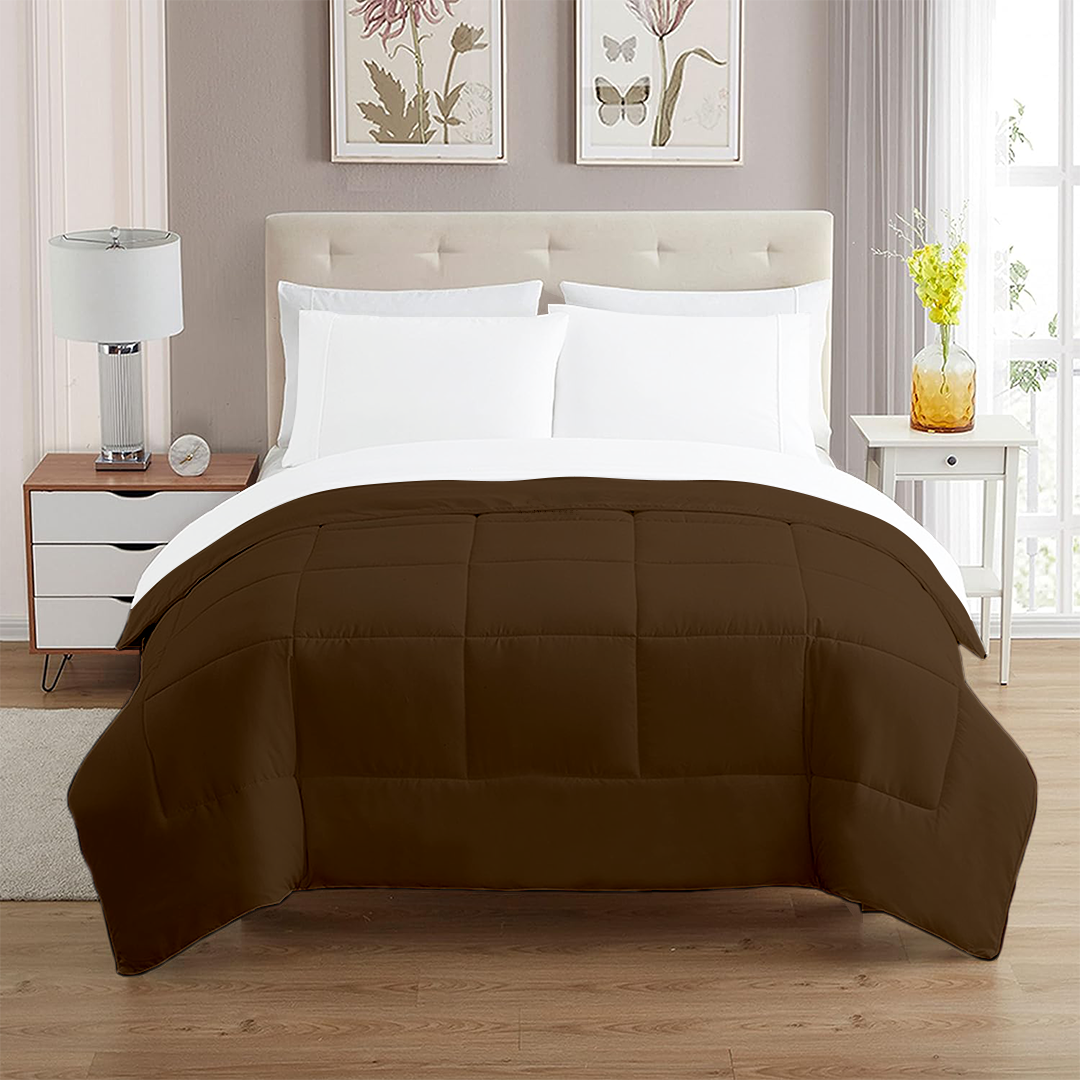 Chocolate Brown Comforter 400 GSM Bliss Sateen