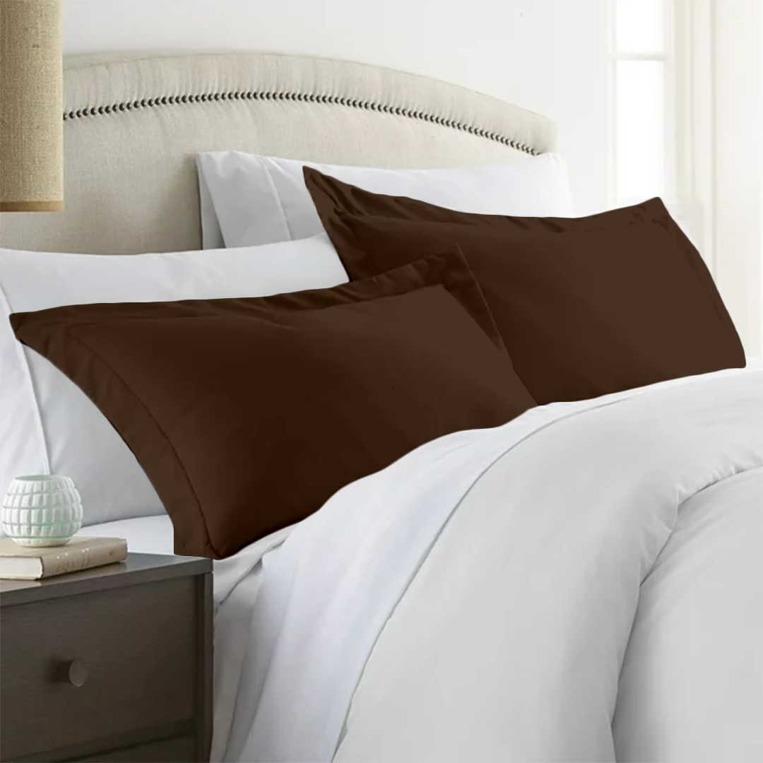 Pillowshams Solid Comfy Sateen Chocolate