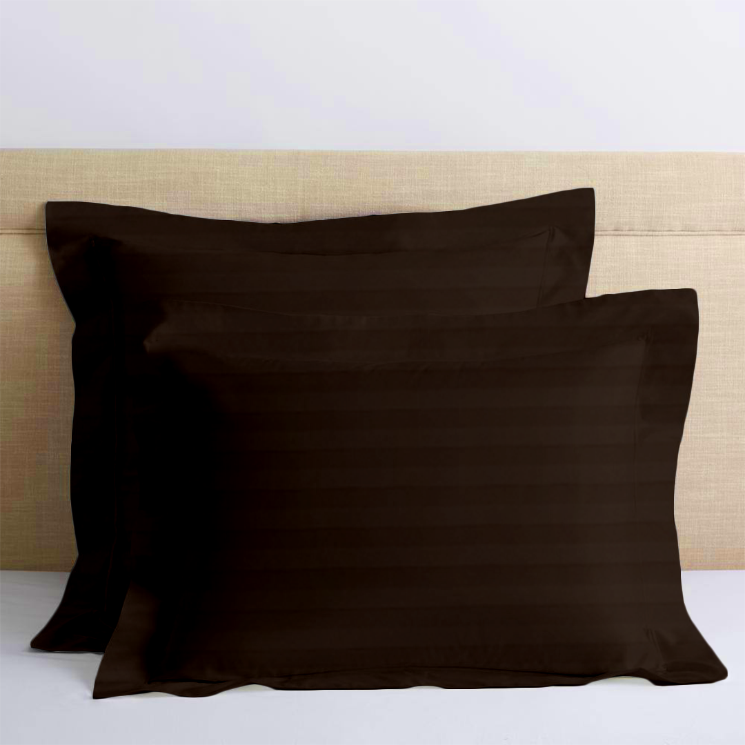 Chocolate Stripe Euro Sham Comfy Sateen