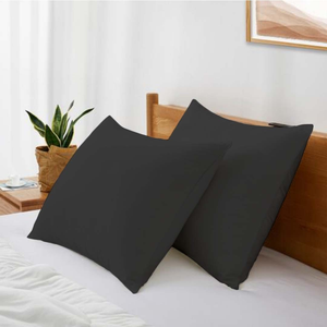 Dark Grey Pillowcase Solid Comfy Sateen