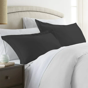 Pillowshams Solid Comfy Sateen Dark Grey