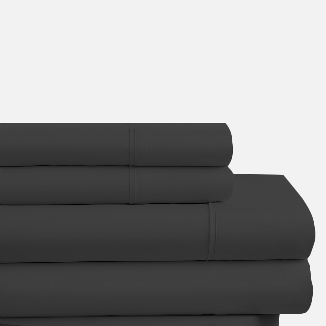 Dark Grey Waterbed Sheet Set