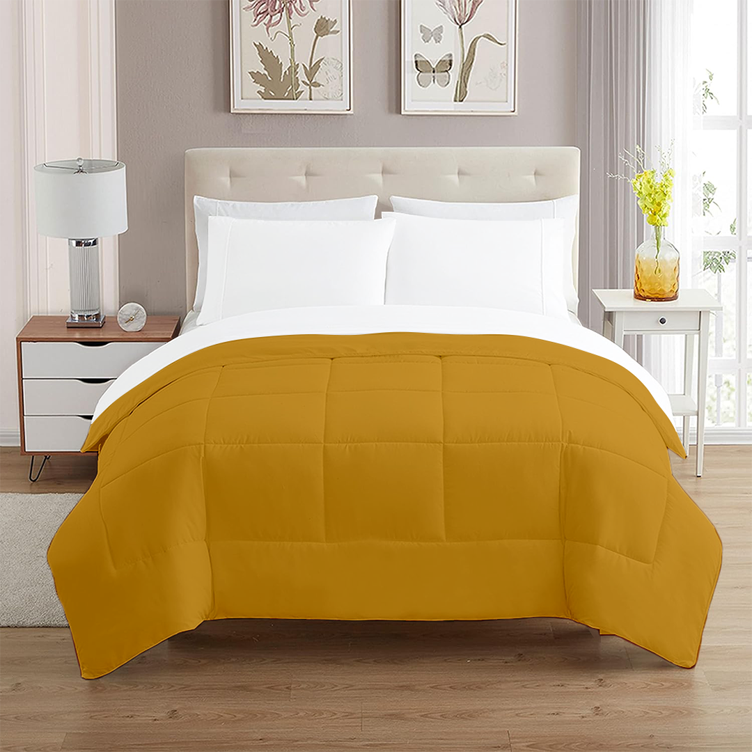 Gold Comforters 400 GSM Comfy Solid