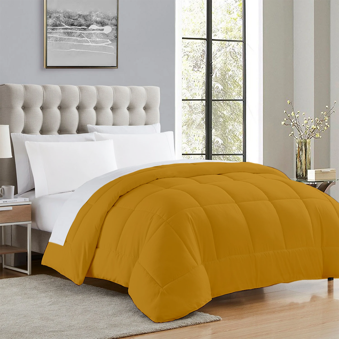 Gold Comforters 400 GSM Comfy Solid