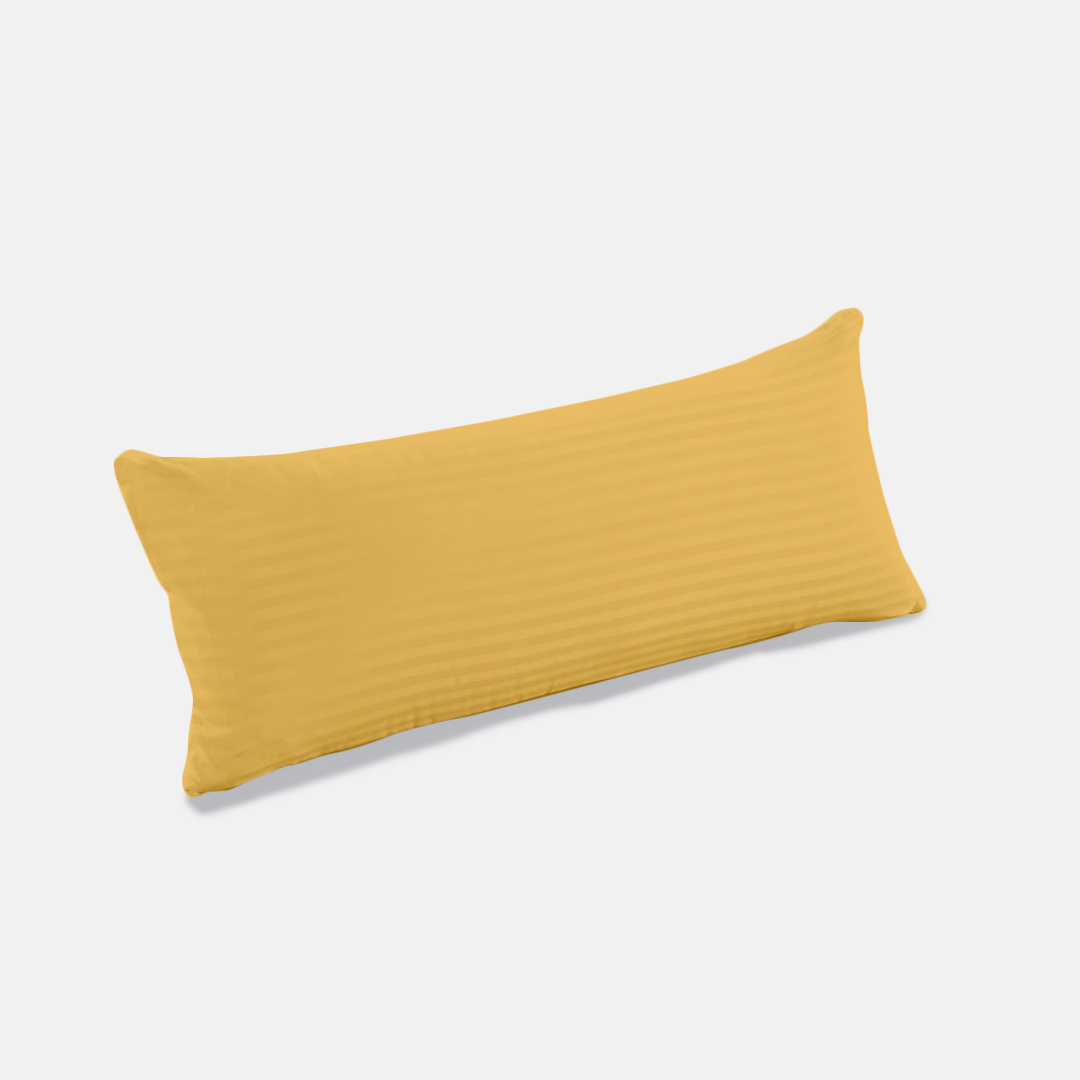 Gold Stripe Body Pillow Cover Comfy Sateen