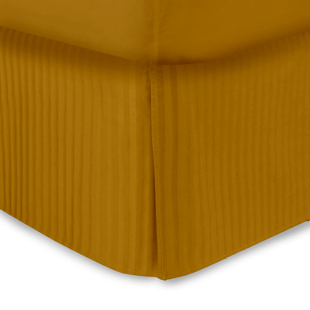 Gold Stripe Bed Skirt (Comfy 300 TC)