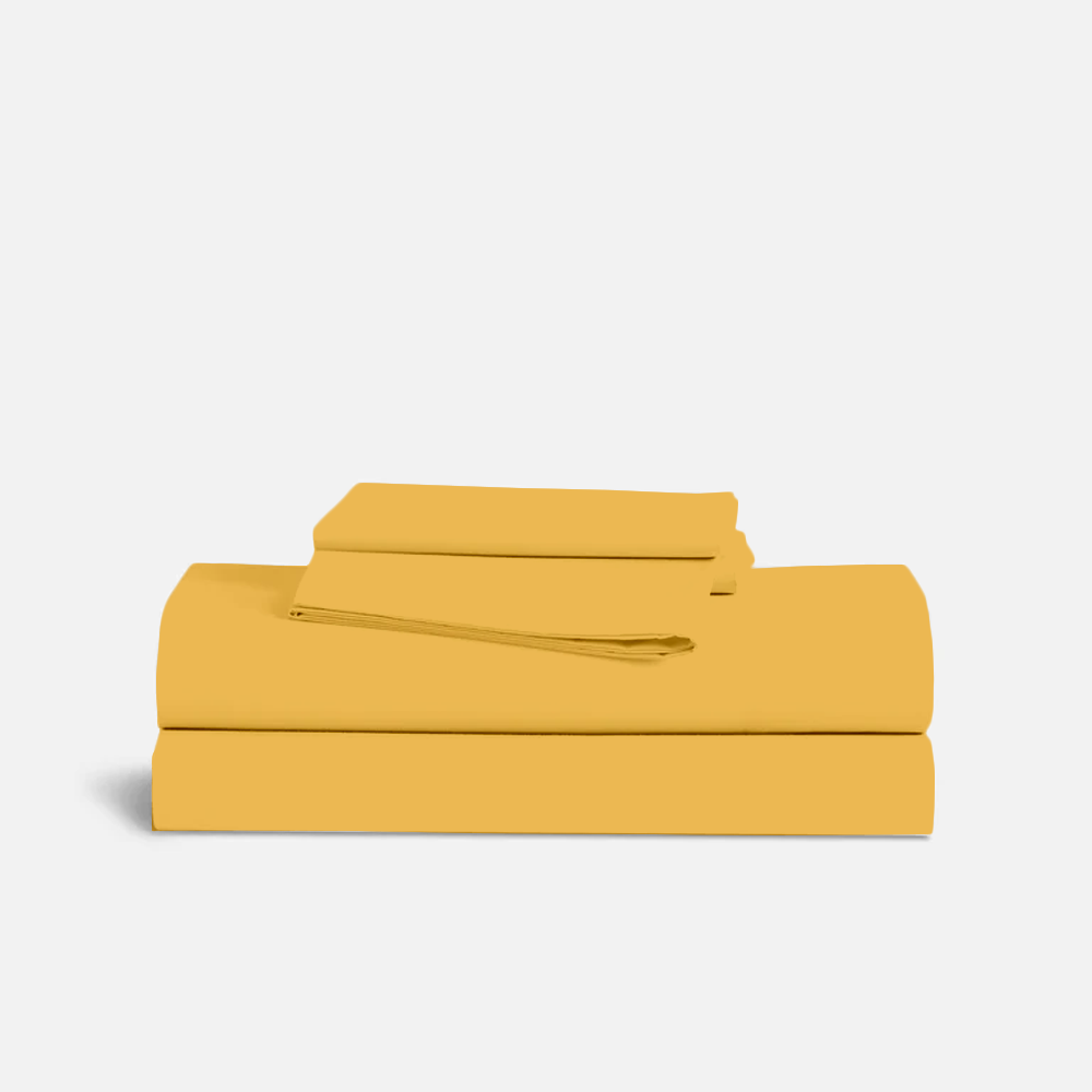 Gold Sheet Set Comfy Solid Sateen