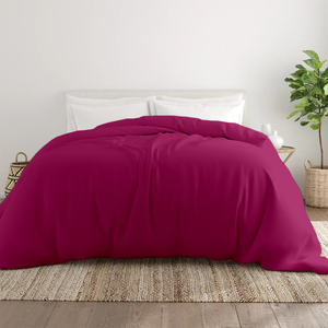 Hot Pink Duvet Cover Solid Comfy Sateen