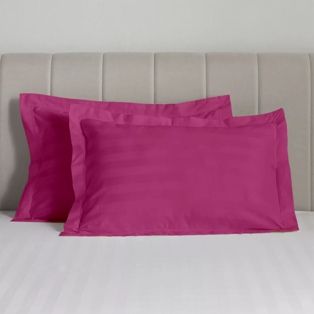 Hot Pink Stripe Pillow Shams Comfy Sateen