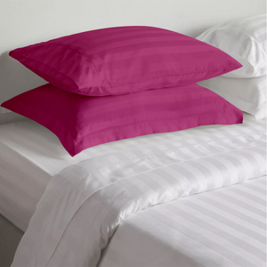 Hot Pink Stripe Pillow Shams Comfy Sateen