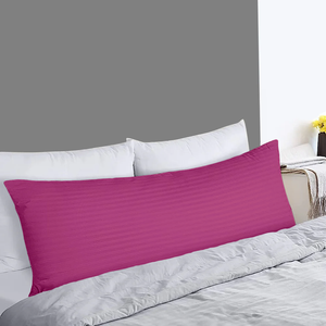 Hot Pink Stripe Body Pillow Cover Comfy Sateen