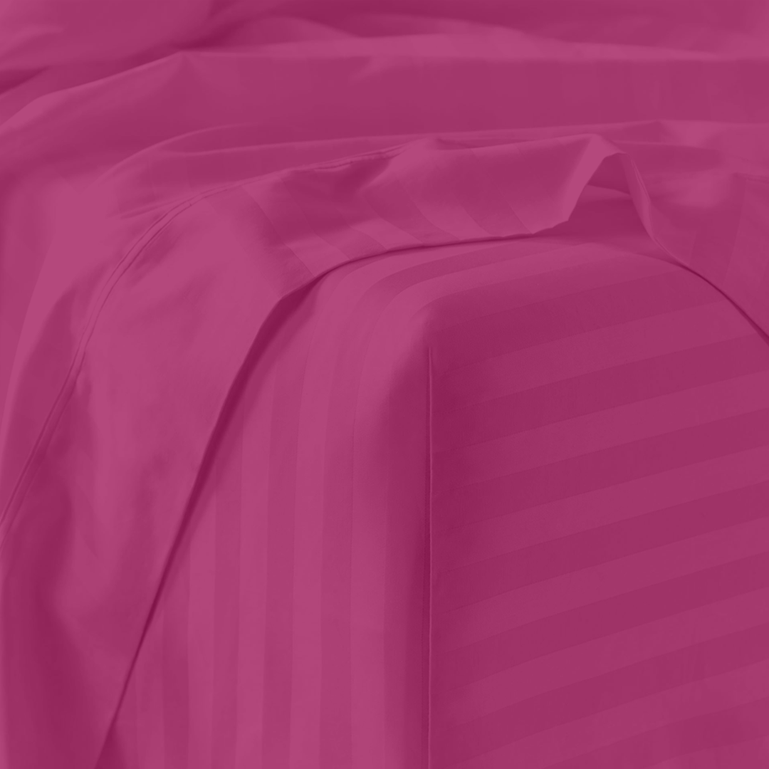 Hot Pink Stripe Sheet Set Comfy Sateen