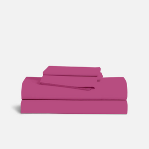 Hot Pink Sheet Set Comfy Solid Sateen