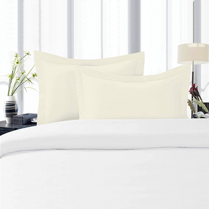 Pillowshams Solid Comfy Sateen Ivory