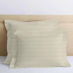 Ivory Stripe Euro Sham Comfy Sateen