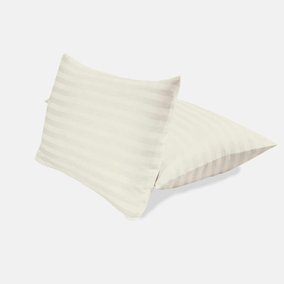 Ivory Stripe Pillowcase Comfy Sateen