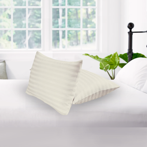 Ivory Stripe Pillowcase Comfy Sateen