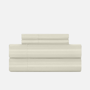 Ivory Stripe Sheet Set Comfy Sateen