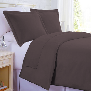 Lavender Duvet Set with Flat sheet Bliss Solid Sateen