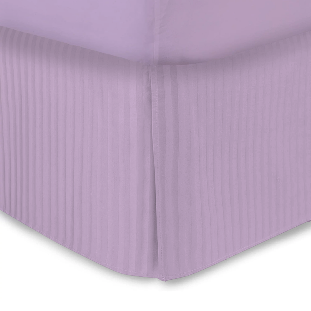 Lilac Stripe Bed Skirt (Comfy 300TC)