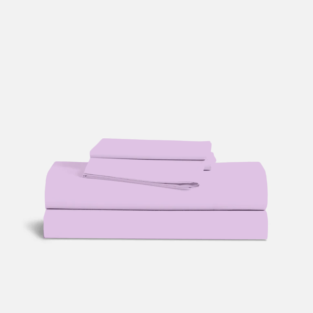 Lilac Sheet Set Comfy Solid Sateen