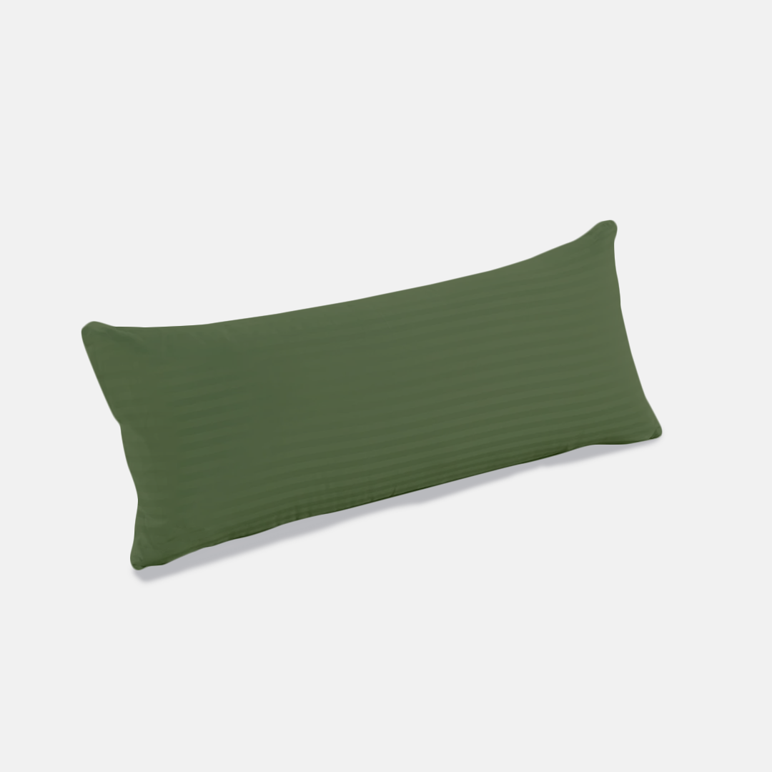 Moss Stripe Body Pillow Cover Comfy Sateen