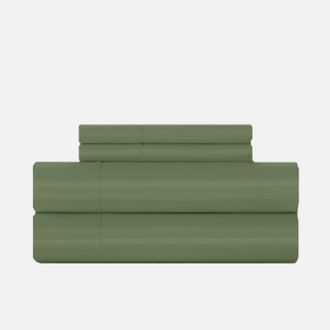 Moss Stripe Sheet Set Comfy Sateen