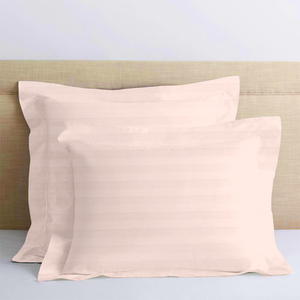 Peach Stripe Euro Shams Comfy Sateen