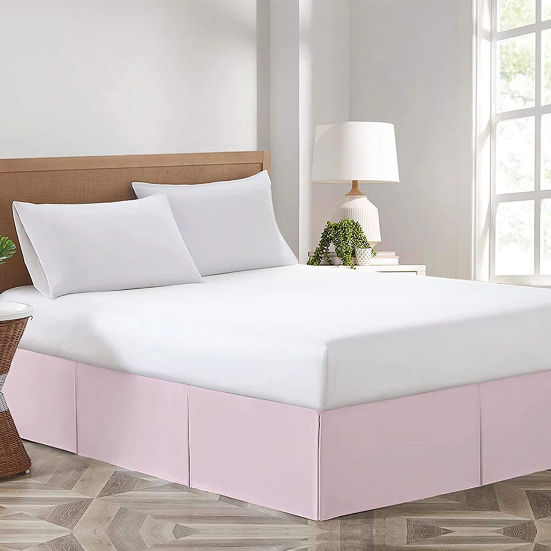 Pink Bed Skirt Solid (Comfy 300TC)