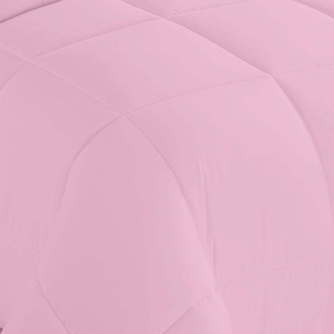 Pink Cotton Comforter 400 GSM Comfy Solid