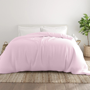 Pink Duvet Cover Solid Comfy Sateen