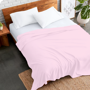 Pink Flat Sheet Solid (Comfy 300TC)