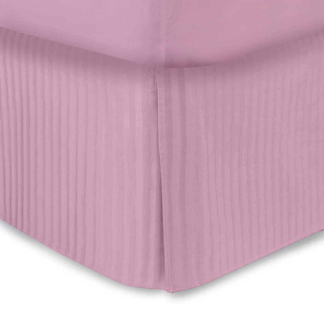 Pink Stripe Bed Skirt (Comfy - 300TC)